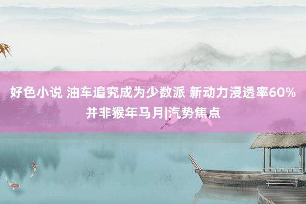 好色小说 油车追究成为少数派 新动力浸透率60%并非猴年马月|汽势焦点
