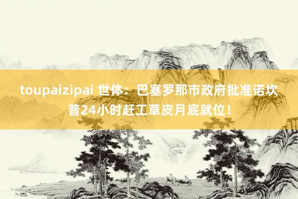 toupaizipai 世体：巴塞罗那市政府批准诺坎普24小时赶工草皮月底就位！