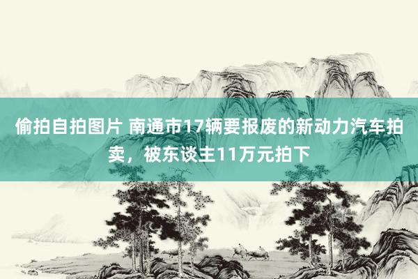 偷拍自拍图片 南通市17辆要报废的新动力汽车拍卖，被东谈主11万元拍下