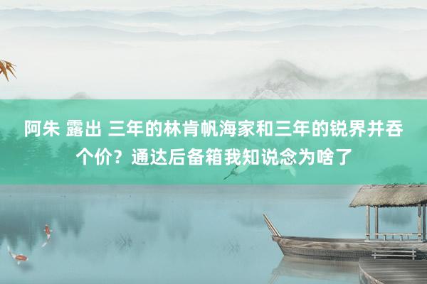阿朱 露出 三年的林肯帆海家和三年的锐界并吞个价？通达后备箱我知说念为啥了