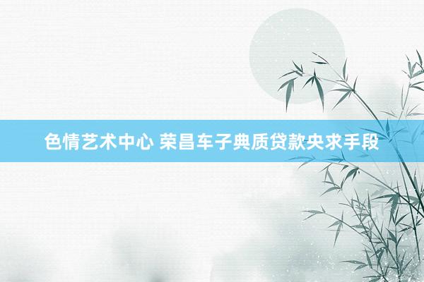 色情艺术中心 荣昌车子典质贷款央求手段