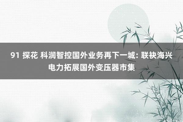 91 探花 科润智控国外业务再下一城: 联袂海兴电力拓展国外变压器市集