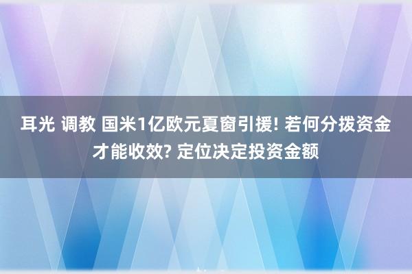 耳光 调教 国米1亿欧元夏窗引援! 若何分拨资金才能收效? 定位决定投资金额