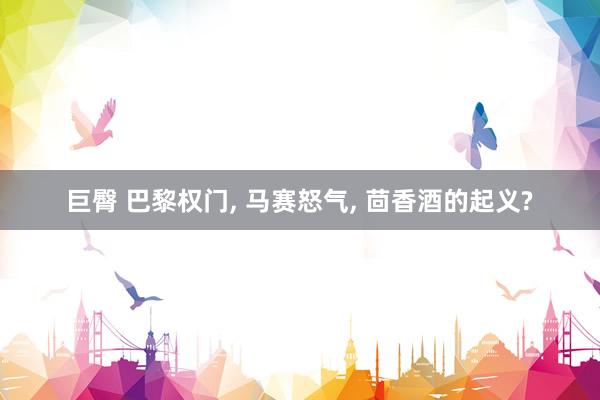 巨臀 巴黎权门， 马赛怒气， 茴香酒的起义?